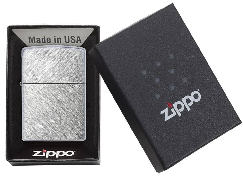 Herringbone Sweep Windproof Lighter in packaging