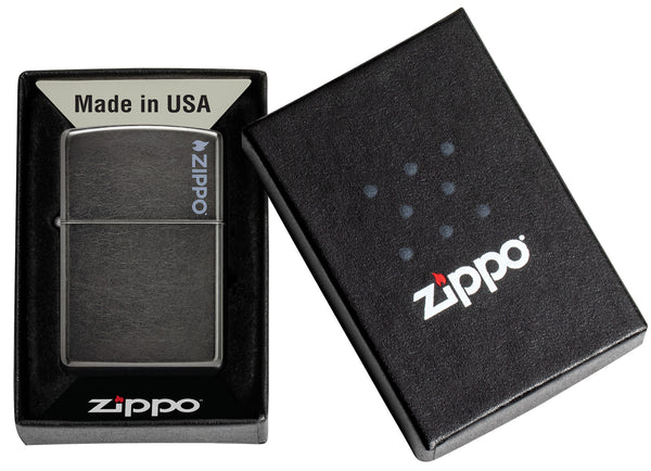Classic Gray Zippo Logo