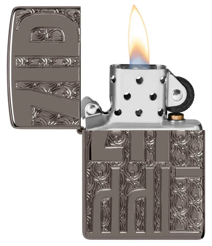 Reverse Carve Zippo Design