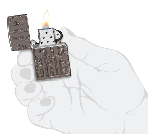 Reverse Carve Zippo Design