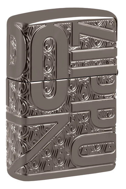 Reverse Carve Zippo Design