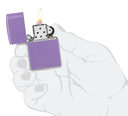 Classic Smoky Lavender Zippo Logo