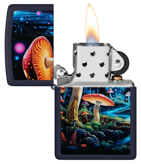 Black Light Mushroom Design