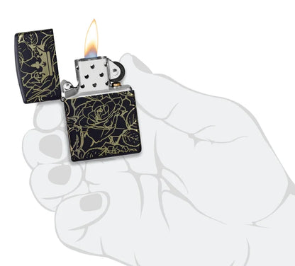 Queen of Bud Dark Roses Design