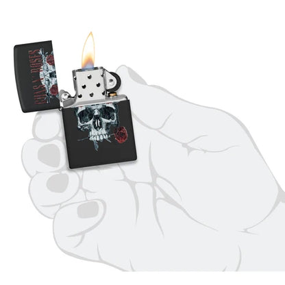 Guns N' Roses Flower Skull Design