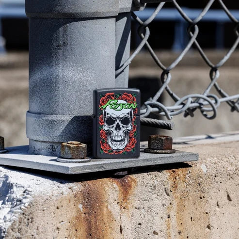 Poison Skull and Roses Design