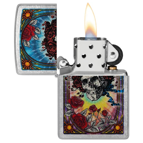 Grateful Dead Skull and Roses Design