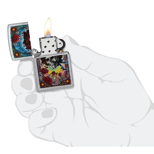 Grateful Dead Skull and Roses Design