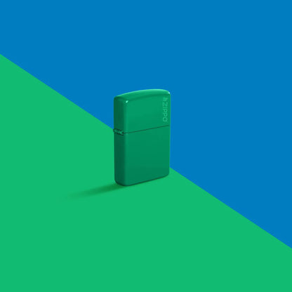 Grass Green Matte Zippo Logo
