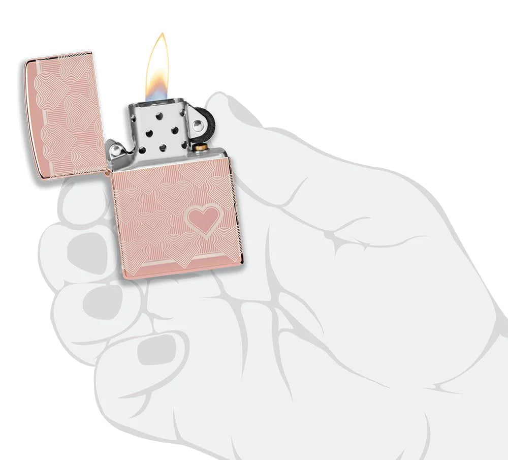 Heart Design Zippo