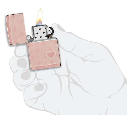 Heart Design Zippo