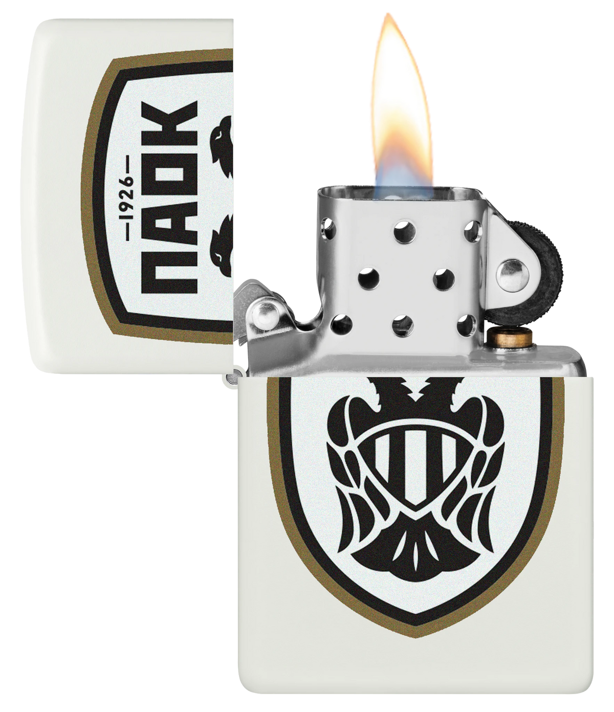 PAOK Black Logo Zippo