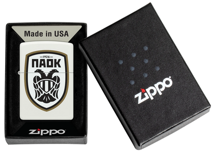 PAOK Black Logo Zippo