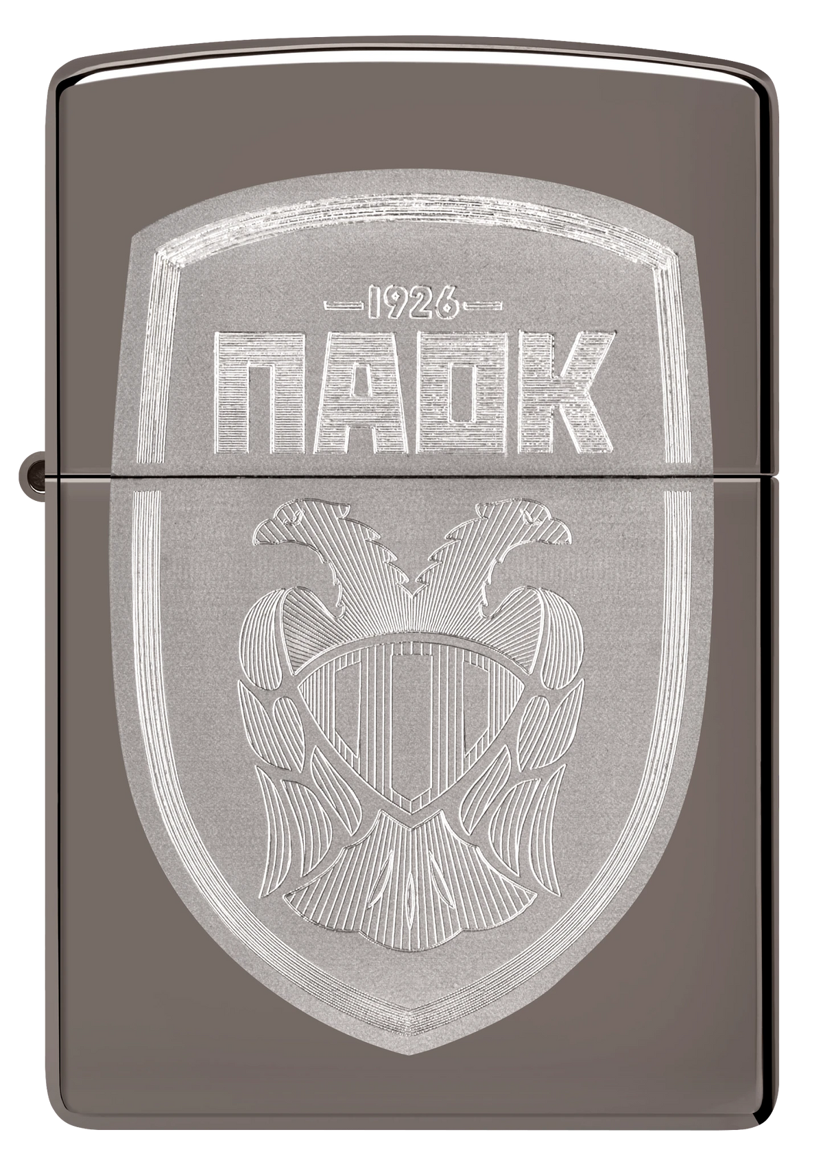 PAOK Sheild Laser Zippo