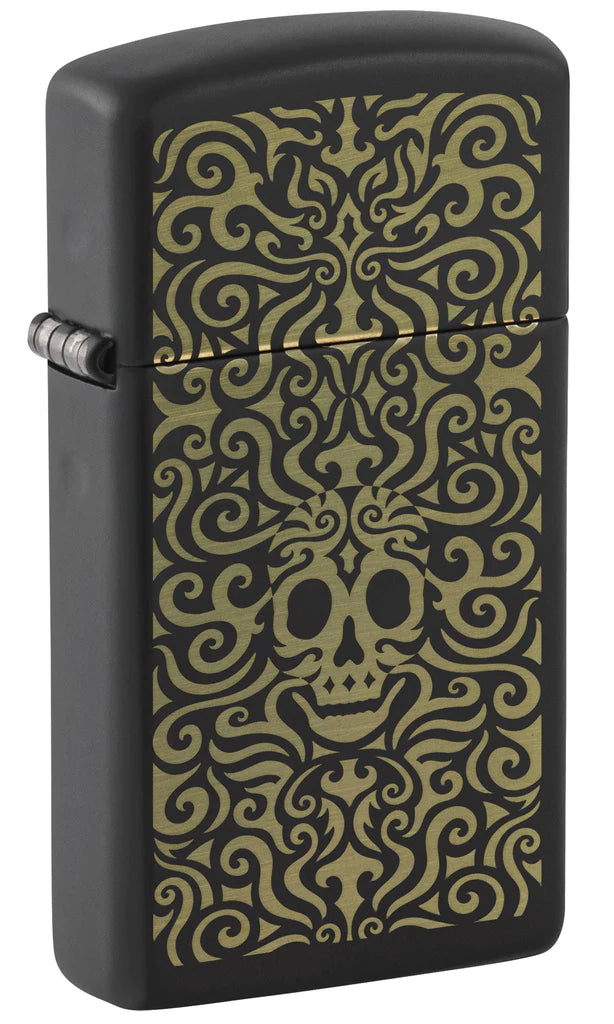 Skull Filigree Design Zippo