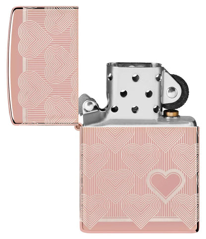 Heart Design Zippo