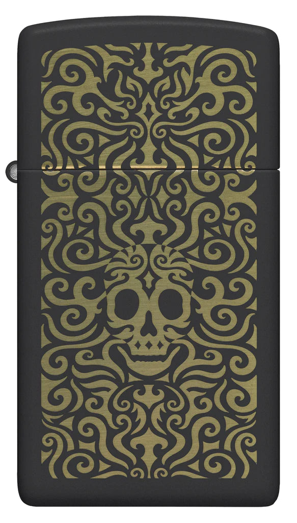 Skull Filigree Design Zippo