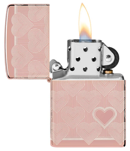 Heart Design Zippo