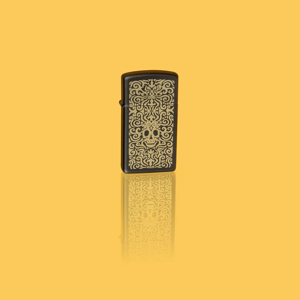 Skull Filigree Design Zippo