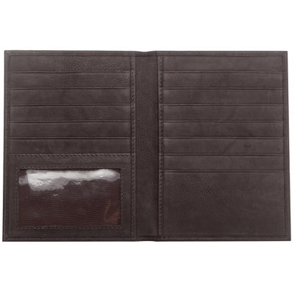 Leather Credit Card Wallet Mocca Zippo