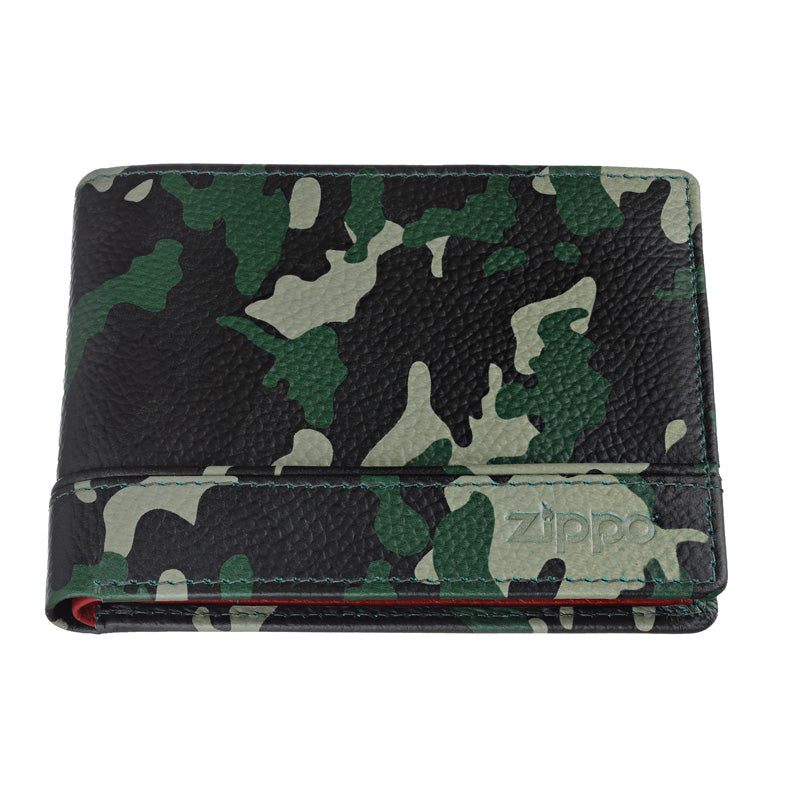Wallet Camo Green ID Zippo