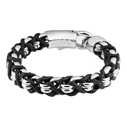 Leather Steel Bracelet