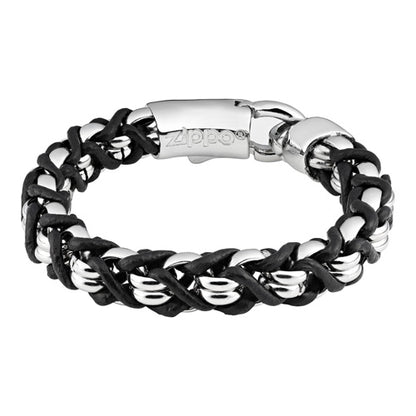 Leather Steel Bracelet
