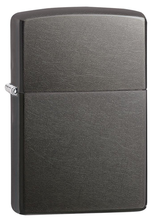 Gray Windproof Lighter 3/4 View
